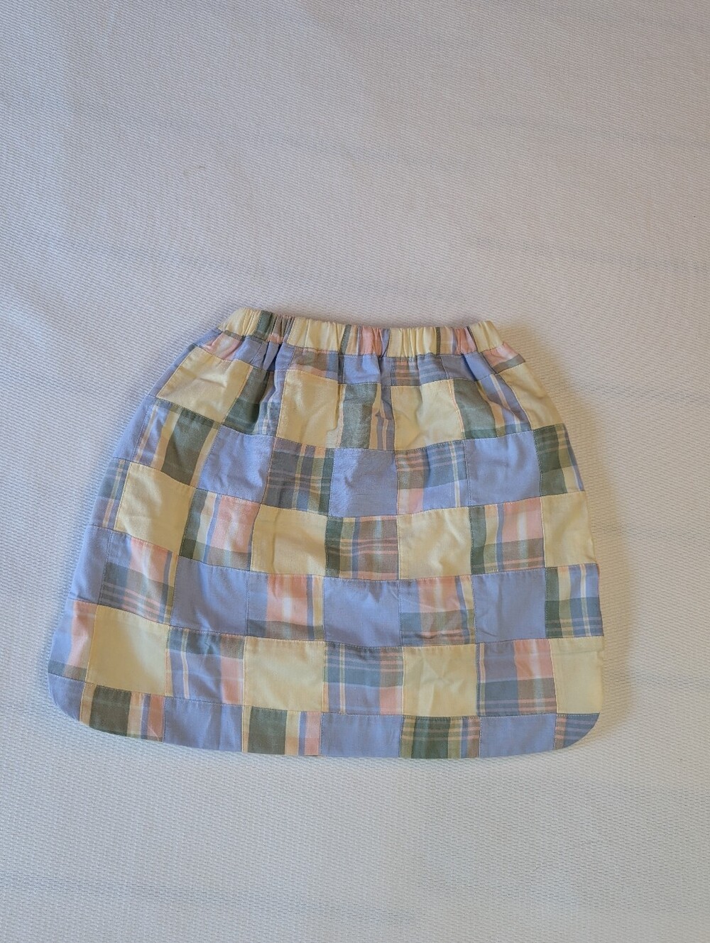 The Beaufort Bonnet Company Pastel Patchwork Skirt - Yellow, Blue & Pink